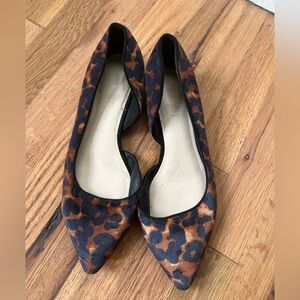 Nine West leopard print flats Size 7